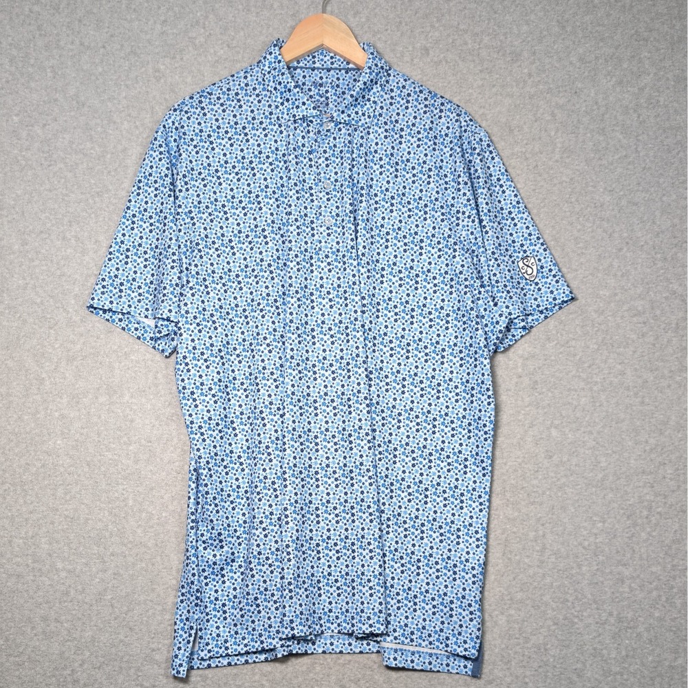 Johnnie-O Prep-Formance Golf Polo Shirt Mens XL Meyer Performance Stretch Malibu